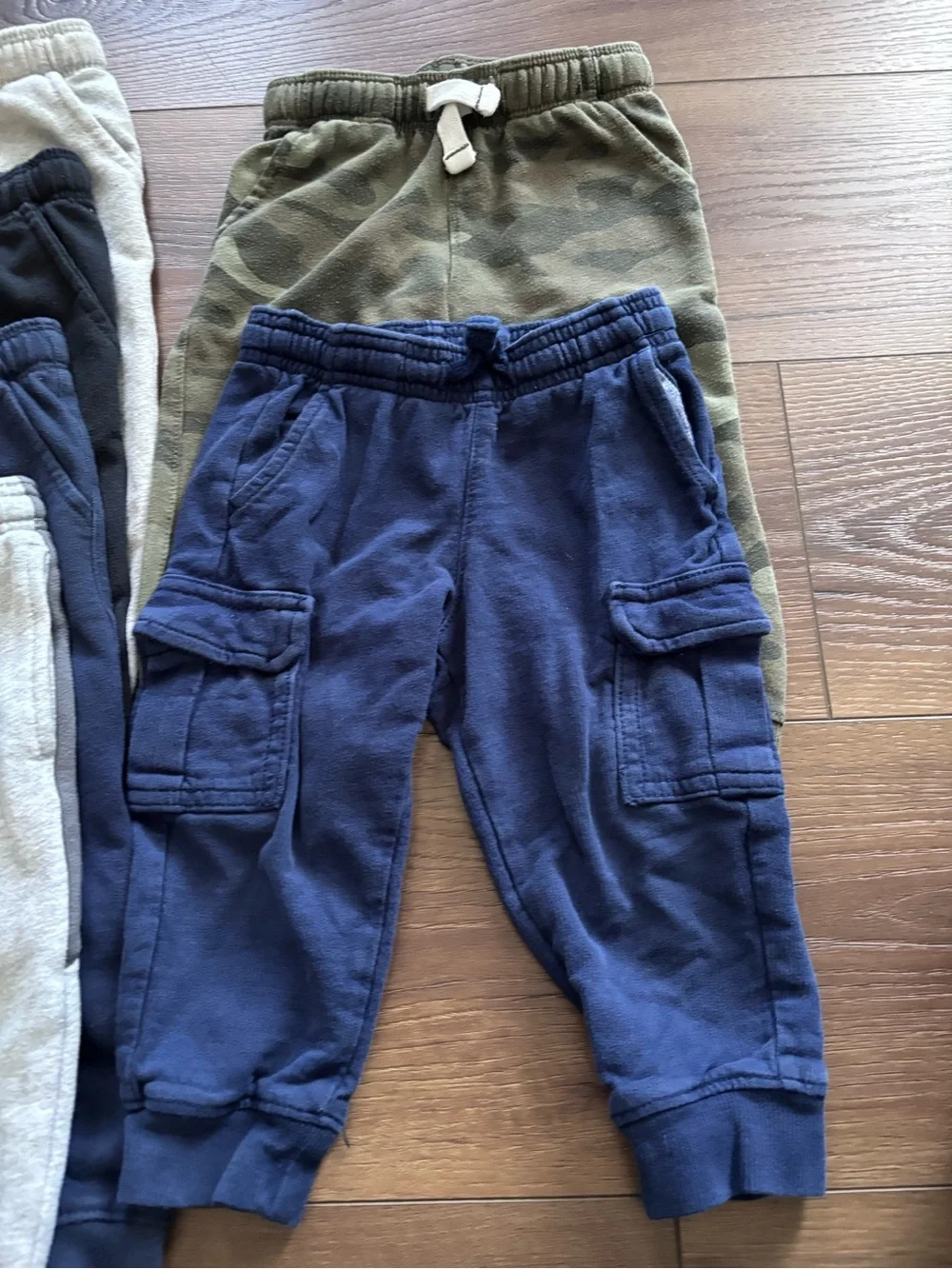 Carter’s 12-18 months boy’s Jogger Pants Pack - Gray, Navy, Black, Green Camo